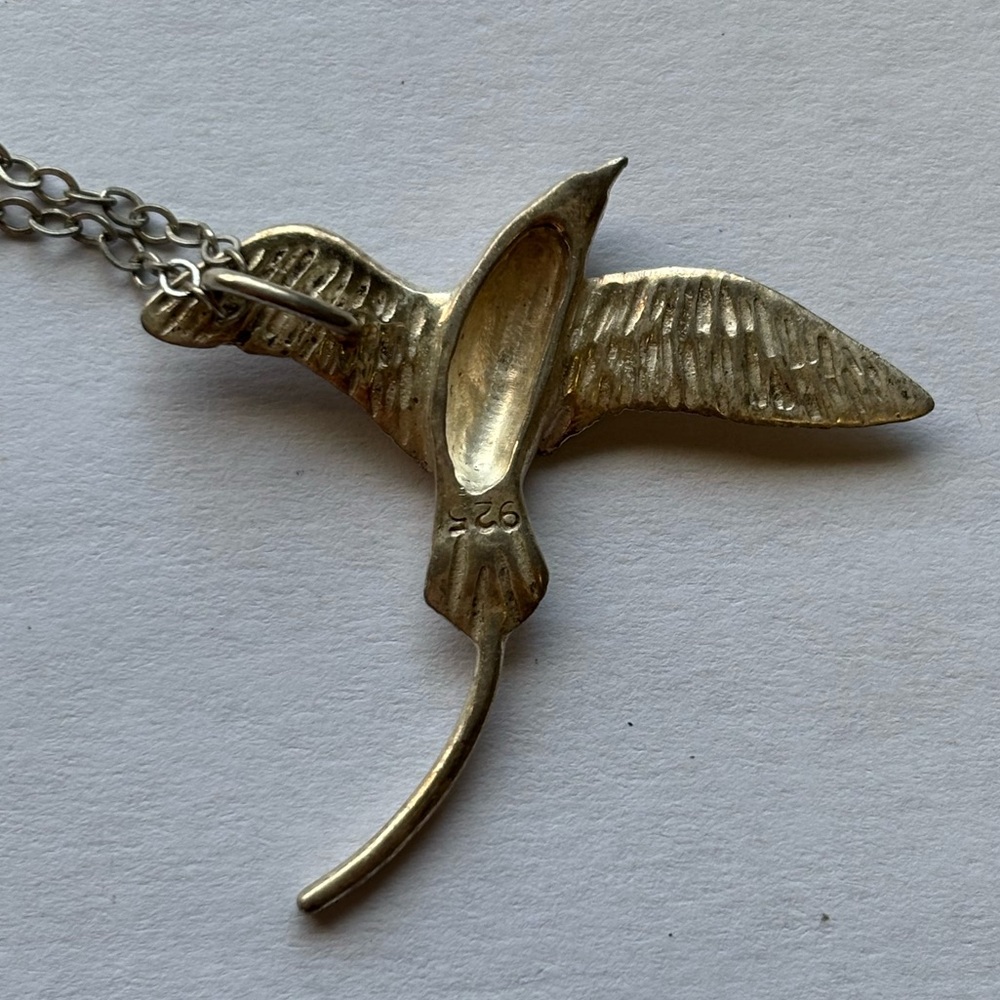 Sterling Bird Of Paradise 18 Inch Necklace #4431 - Picture 5 of 5